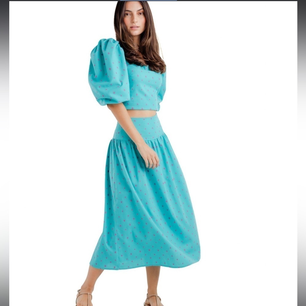 SABINE ARIAS IKARIA SKIRT – BLUE